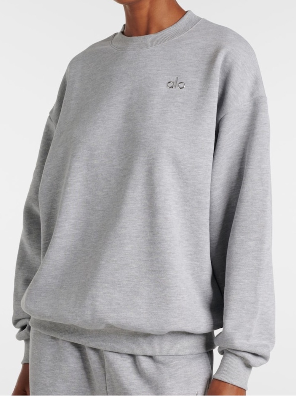 Alo accolade sweater in grey small